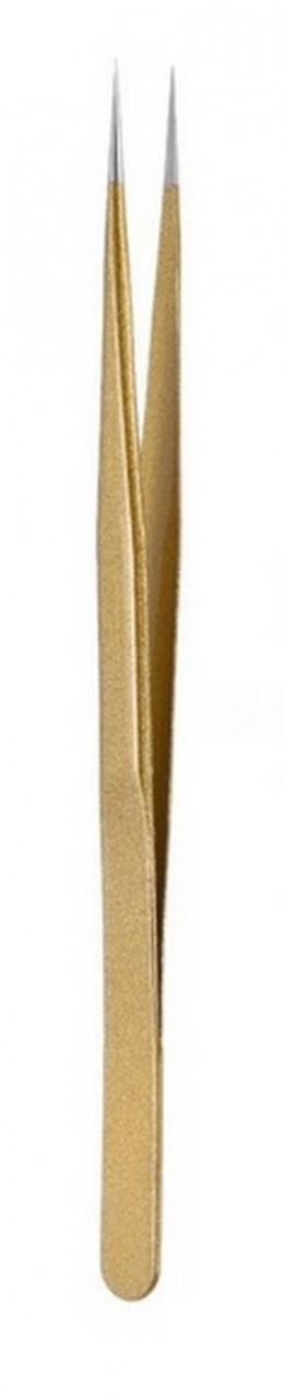 Wimpern-Pinzette gerade - Vetus HRC 40 Tweezers goldfarben